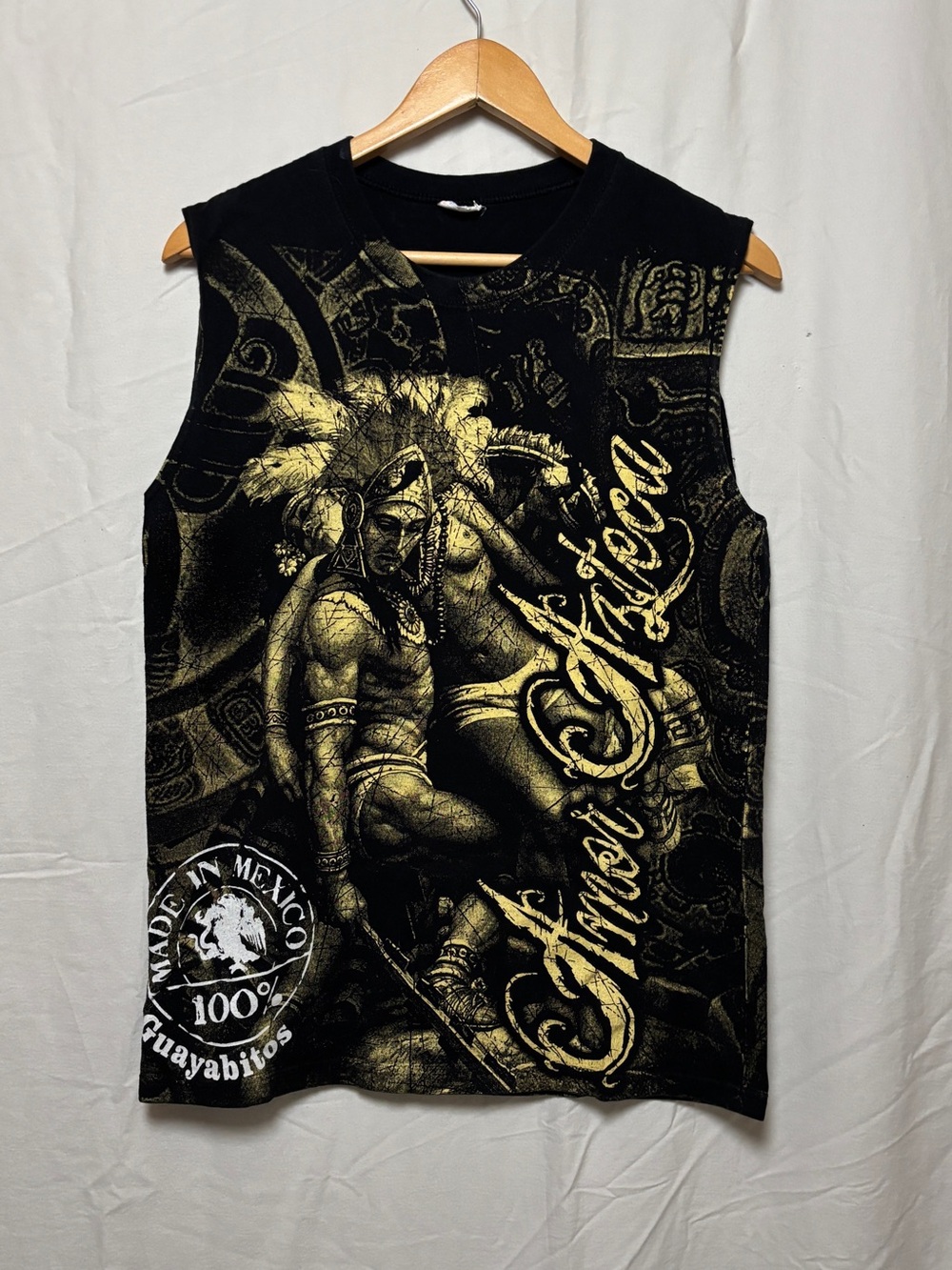 Vintage Y2K Made in Mexico Guayabitos Graphic Sleeveless Tank Tee